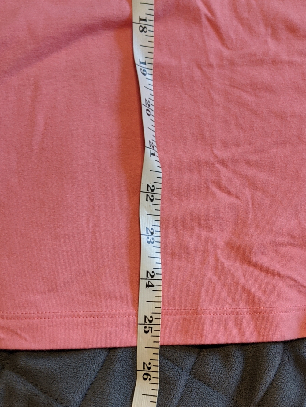 Columbia PFG Women's Peachy-Pink Tee With Blue & White Gingham Pocket Size L - Picture 9 of 9